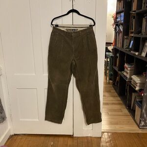 Polo Ralph Lauren Andrew Pant in Olive Corduroy 33x32